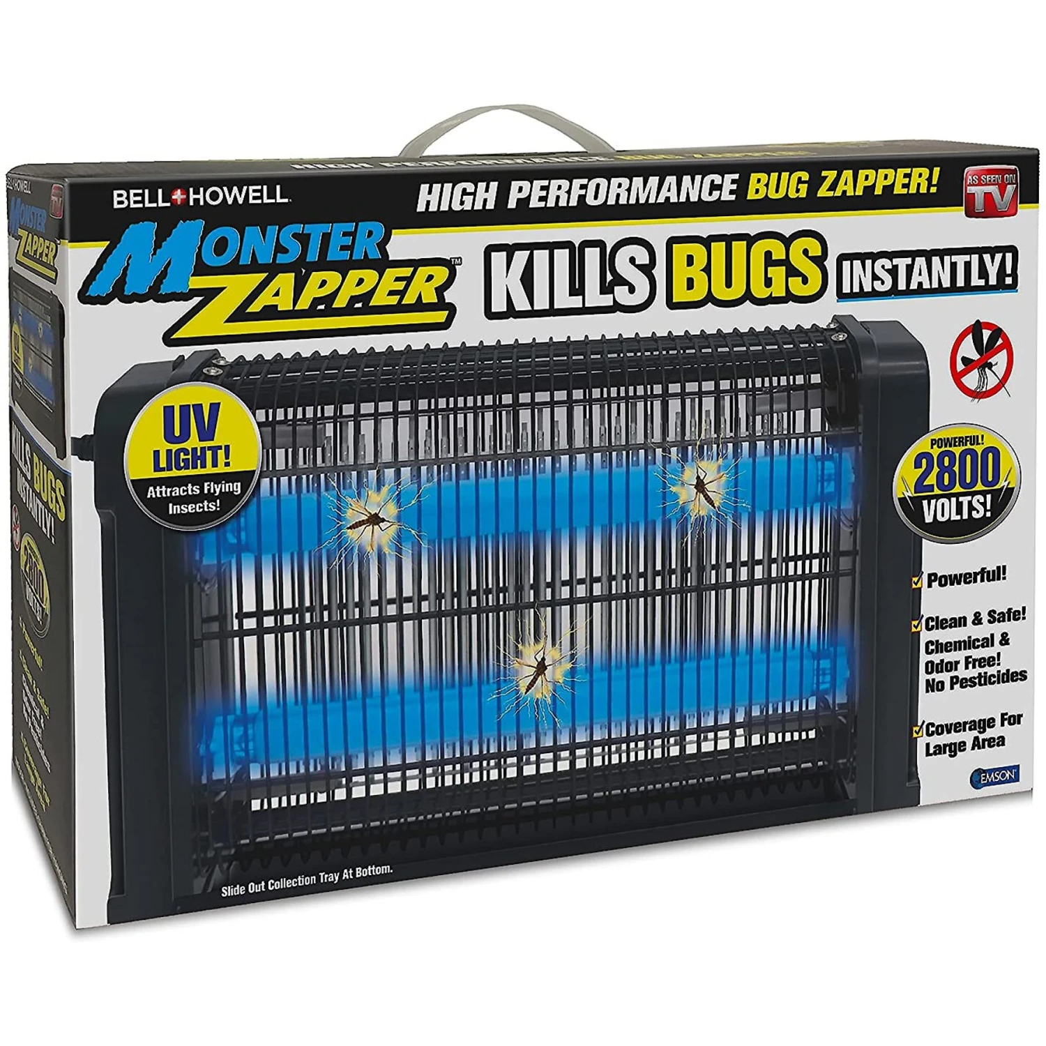 Bell + Howell Monster 2 800-Volt Electric Indoor Pest Control Zapper 3 Bell + Howell Monster 2 800-Volt Electric Indoor Pest Control Zapper