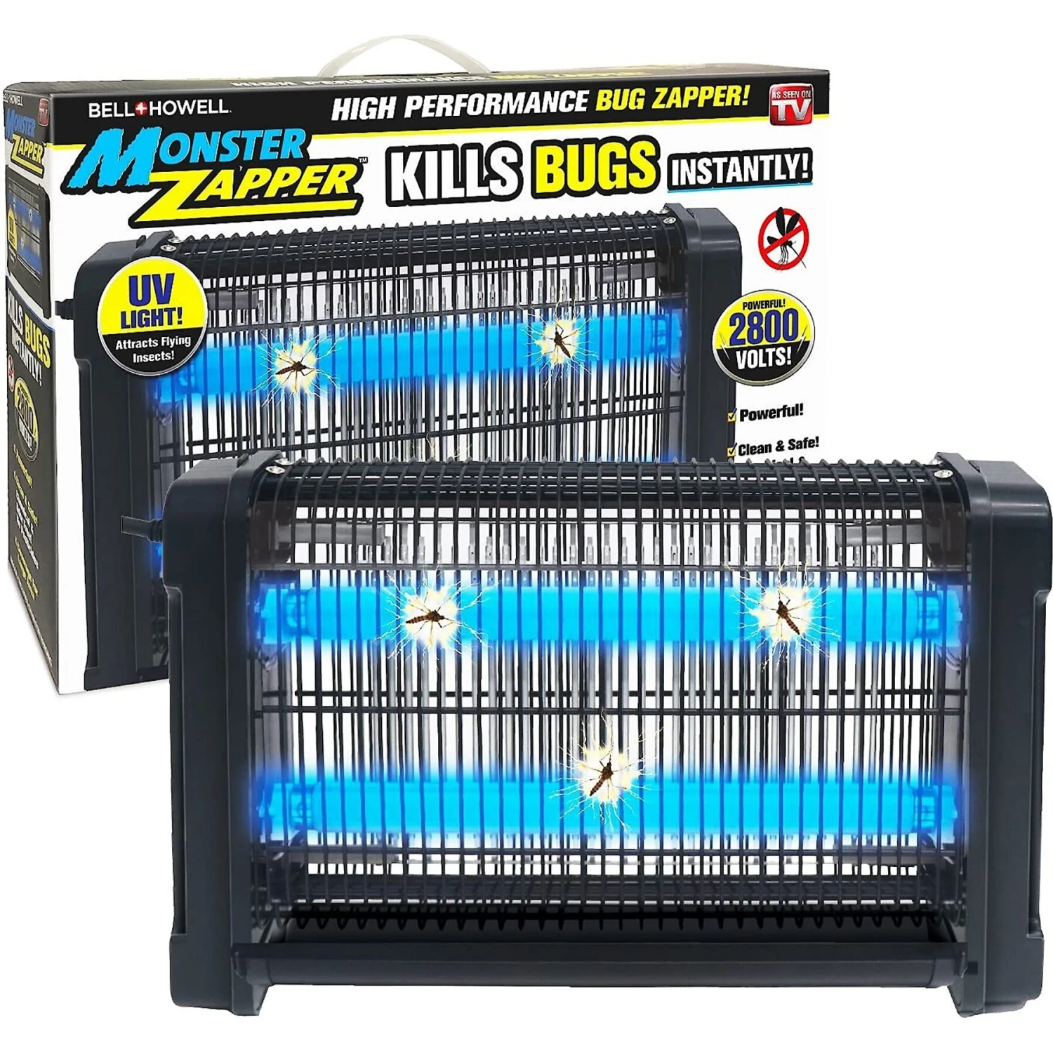 Bell + Howell Monster 2 800-Volt Electric Indoor Pest Control Zapper 4 Bell + Howell Monster 2 800-Volt Electric Indoor Pest Control Zapper - Image 2