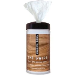 Pride+Groom The Swipe Scented Coat Grooming Dog & Cat Wipes, 50 Count