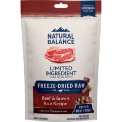 Natural Balance Limited Ingredient Freeze-Dried Beef & Brown Rice Recipe Dry Dog Food