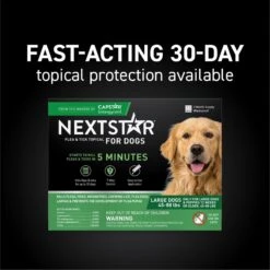 NextStar Flea & Tick Topical Treatment For Large Dogs, 45-88 Lbs -Snuggle Paws 346073 PT2. AC SS1800 V1693409054
