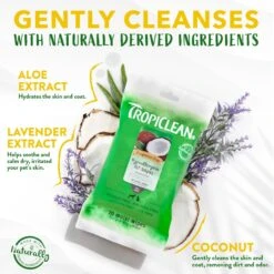 TropiClean Hypoallergenic Deodorizing Dog Wipes, 20 Count -Snuggle Paws 347451 PT3. AC SS1800 V1683063721