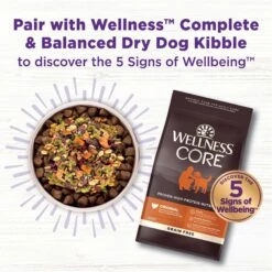 Wellness Bowl Boosters Plant Based Immunity Health Dog Food Topper, 4-oz Bag -Snuggle Paws 347665 PT5. AC SS1800 V1703709319