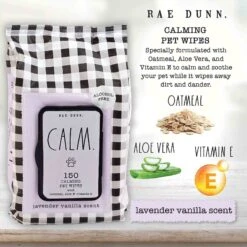 Rae Dunn CALM. Calming Dog Wipes -Snuggle Paws 349309 PT2. AC SS1800 V1642465925