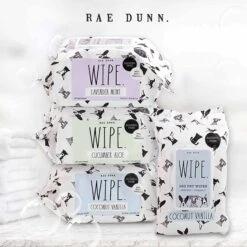 Rae Dunn WIPE. Aloe & Vitamin E Lavender Mint Scent Dog Wipes, 150 Count, 2 Pack -Snuggle Paws 349323 PT5. AC SS1800 V1642467123