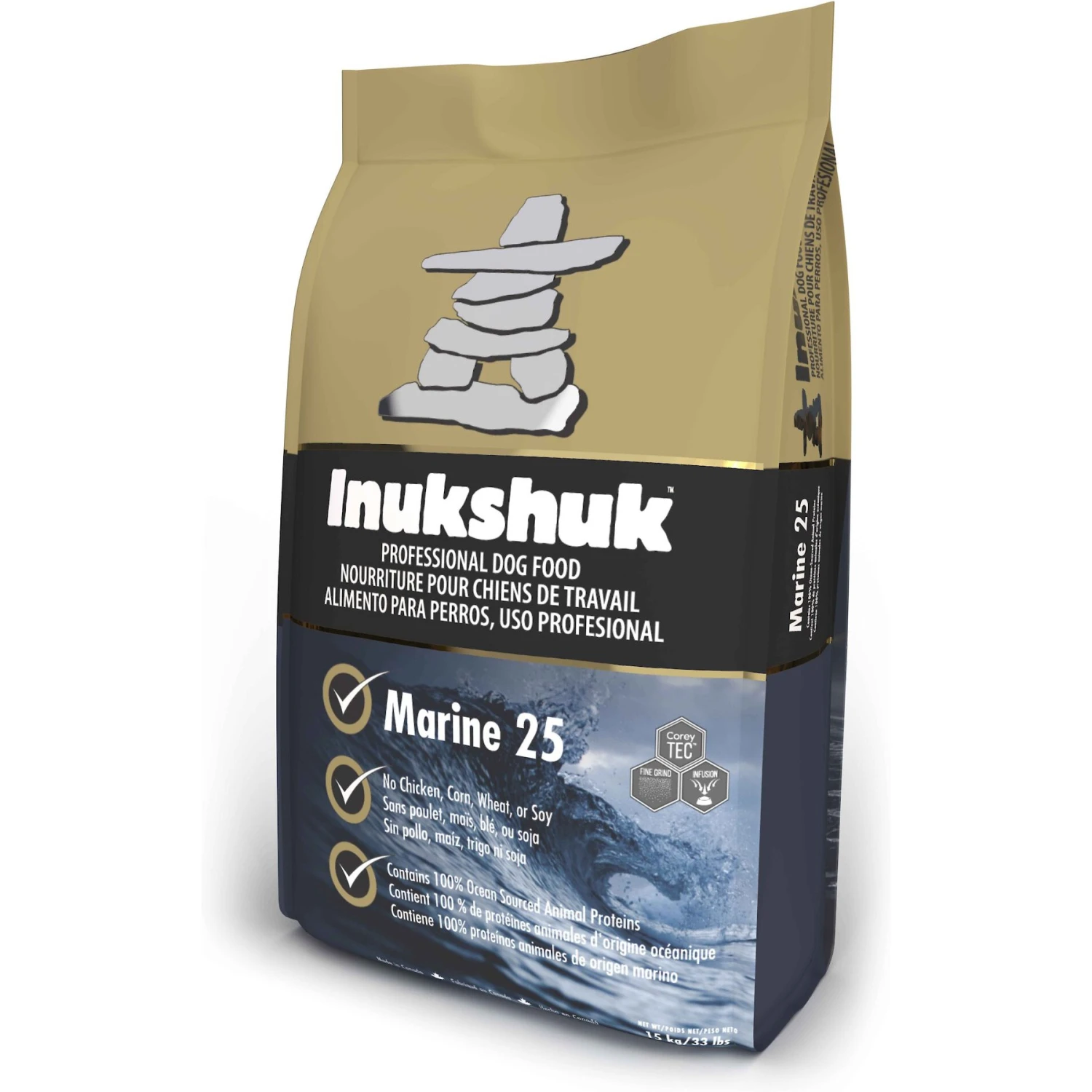 Inukshuk Professional Performance Marine 25 Dry Dog Food, 33-lb Bag 3 Inukshuk Professional Performance Marine 25 Dry Dog Food, 33-lb Bag