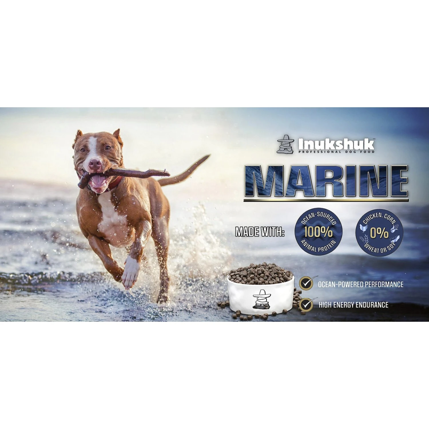 Inukshuk Professional Performance Marine 25 Dry Dog Food, 33-lb Bag 4 Inukshuk Professional Performance Marine 25 Dry Dog Food, 33-lb Bag - Image 2