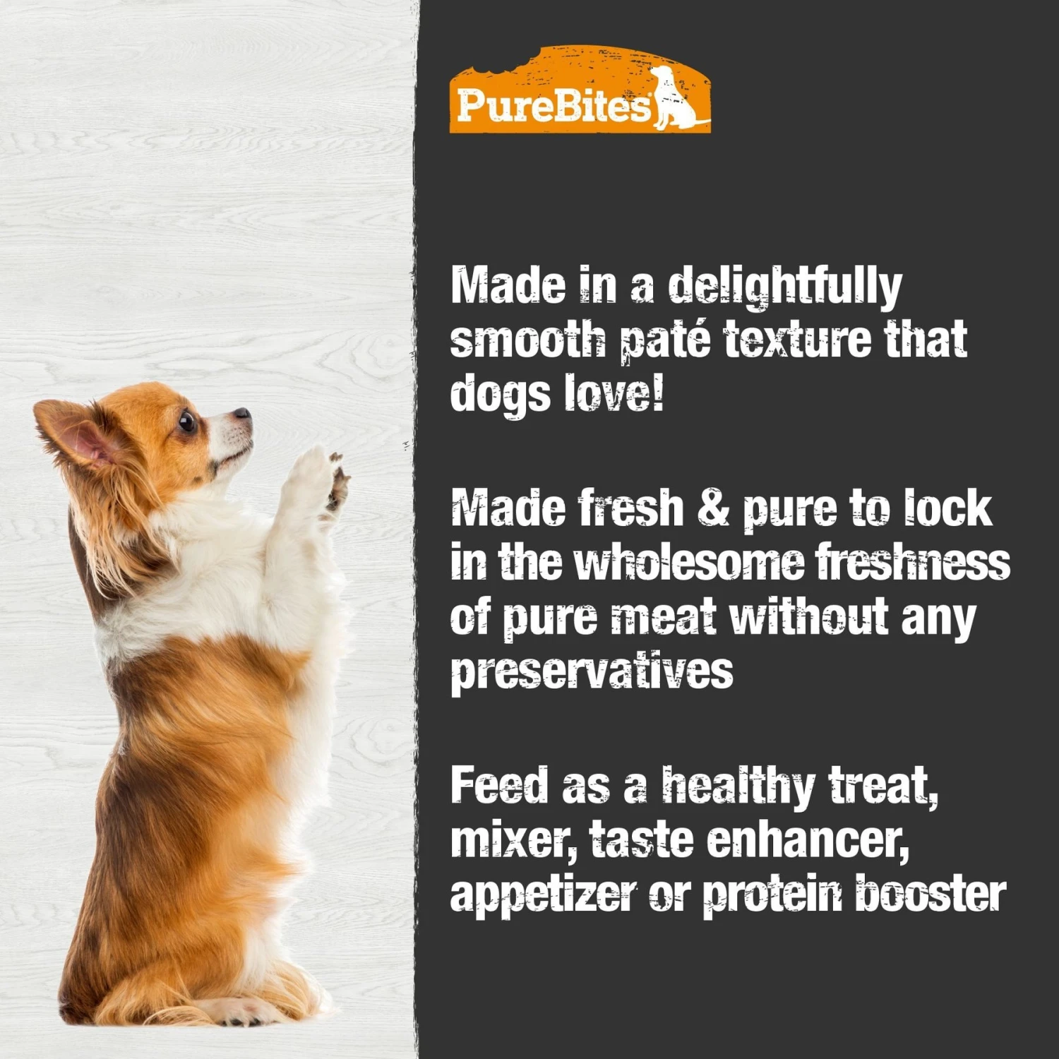 PureBites 100% Pure Duck Paté Dog Food Toppings, 2.5-oz Can, 12 Count 6 PureBites 100% Pure Duck Paté Dog Food Toppings, 2.5-oz Can, 12 Count - Image 4
