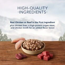 Blue Buffalo Delectables Chicken & Beef Dinner Variety Pack Grain-Free Wet Dog Food Topper, 3-oz Pouches, Case Of 12 & Blue Buffalo Wilderness Trail Toppers Wild Cuts Variety Pack Chunky Chicken & Beef Bites In Gravy Grain-Free Dog Food Topper, 3-oz, Pouch Of 12 -Snuggle Paws 356845 PT7. AC SS1800 V1640886385