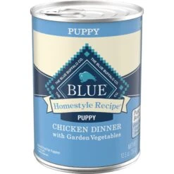 Blue Buffalo Homestyle Recipe Puppy Chicken Dinner With Garden Vegetables Canned Dog Food & Blue Buffalo Life Protection Formula Puppy Chicken & Brown Rice Recipe Dry Dog Food -Snuggle Paws 356868 PT6. AC SS1800 V1640893909