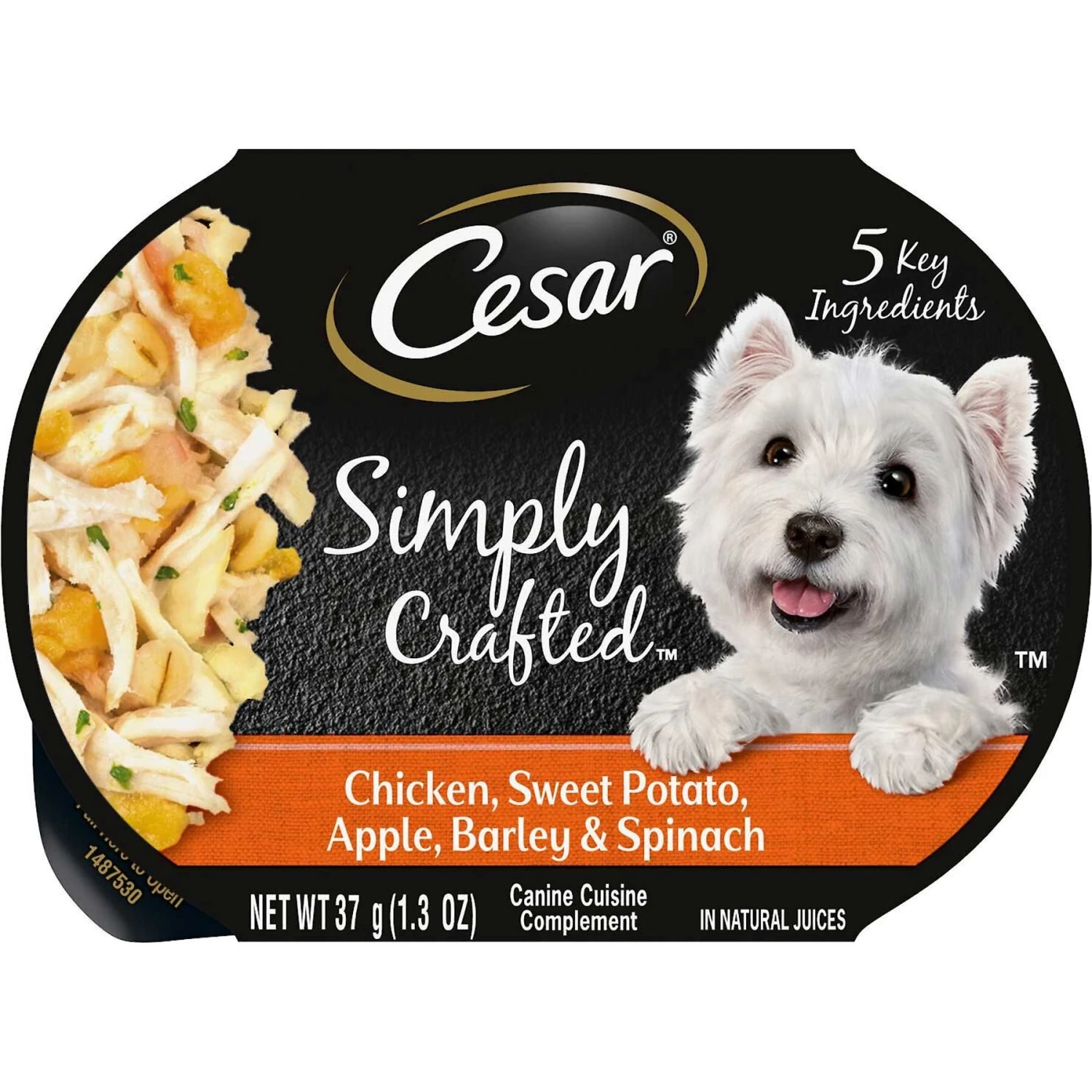 Cesar Simply Crafted Chicken, Sweet Potato, Apple, Barley & Spinach Limited-Ingredient Adult Wet Dog Food Topper & Cesar Simply Crafted Chicken Limited-Ingredient Wet Dog Food Topper 4 Cesar Simply Crafted Chicken, Sweet Potato, Apple, Barley & Spinach Limited-Ingredient Adult Wet Dog Food Topper & Cesar Simply Crafted Chicken Limited-Ingredient Wet Dog Food Topper - Image 2