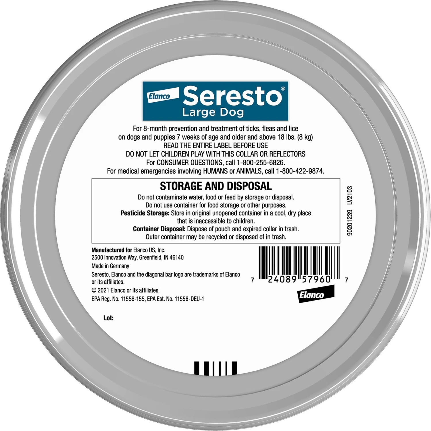 Seresto Flea & Tick Collar For Dogs, Over 18 Lbs & Advantage Yard & Premise Spray 5 Seresto Flea & Tick Collar For Dogs, Over 18 Lbs & Advantage Yard & Premise Spray - Image 3
