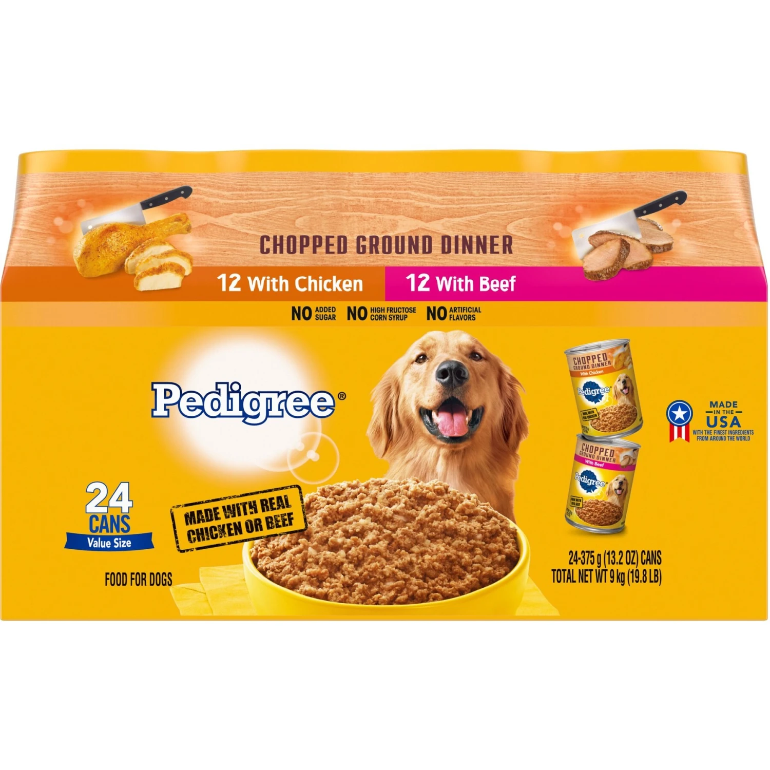 Pedigree Chopped Ground Dinner With Chicken & Beef Adult Canned Wet Dog Food Variety Pack 4 Pedigree Chopped Ground Dinner With Chicken & Beef Adult Canned Wet Dog Food Variety Pack - Image 2