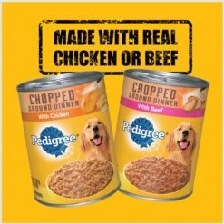 Pedigree Chopped Ground Dinner With Chicken & Beef Adult Canned Wet Dog Food Variety Pack 13 Pedigree Chopped Ground Dinner With Chicken & Beef Adult Canned Wet Dog Food Variety Pack -Snuggle Paws 361359 PT2. AC SS1800 V1665174599