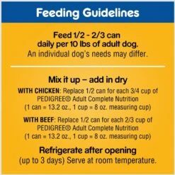 Pedigree Chopped Ground Dinner With Chicken & Beef Adult Canned Wet Dog Food Variety Pack 19 Pedigree Chopped Ground Dinner With Chicken & Beef Adult Canned Wet Dog Food Variety Pack -Snuggle Paws 361359 PT8. AC SS1800 V1665174171
