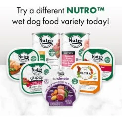 Nutro So Simple Meal Complement Chicken & Duck Recipe In Bone Broth Variety Pack Grain-Free Adult Wet Dog Food Topper -Snuggle Paws 363760 PT8. AC SS1800 V1702666003
