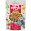 Applaws Taste Toppers Beef, Green Beans, Pepper & Sweet Potato In Broth Wet Dog Food Topper, 3-oz Pouch -Snuggle Paws 364384 MAIN. AC SS1800 V1643674933