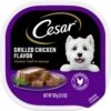 Cesar Classic Loaf In Sauce Grilled Chicken Flavor Grain-Free Small Breed Adult Wet Dog Food Trays
