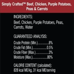 Cesar Simply Crafted Variety Pack Chicken, Carrots & Green Beans & Beef, Chicken, Purple Potatoes, Peas & Carrots Wet Dog Food Topper, 1.3-oz Can, 16 Count -Snuggle Paws 367307 PT5. AC SS1800 V1644385005