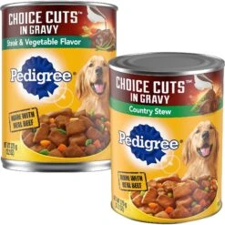 Pedigree Choice Cuts In Gravy Steak & Vegetable Flavor Adult Canned Wet Dog Food & Pedigree Choice Cuts In Gravy Country Stew Adult Canned Wet Dog Food