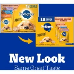 Pedigree Chopped Ground Dinner Variety Pack Chicken, Filet Mignon & Beef Adult Wet Dog Food & Pedigree Chopped Ground Dinner Variety Pack With Chicken, Beef & Bacon Adult Wet Dog Food -Snuggle Paws 367553 PT2. AC SS1800 V1644447445