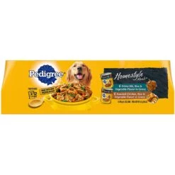 Pedigree Complete Nutrition Roasted Chicken, Rice & Vegetable Flavor Dog Kibble Adult Dry Dog Food & Pedigree Choice Cuts In Gravy Prime Rib, Rice & Vegetable Flavor & Roasted Chicken Adult Canned Wet Dog Food Variety Pack -Snuggle Paws 367572 PT5. AC SS1800 V1645745210