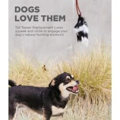 Outward Hound Beaver Tail Teaser Wand Dog Toy Replacement Lure -Snuggle Paws 368182 PT2. AC SS1800 V1644527858