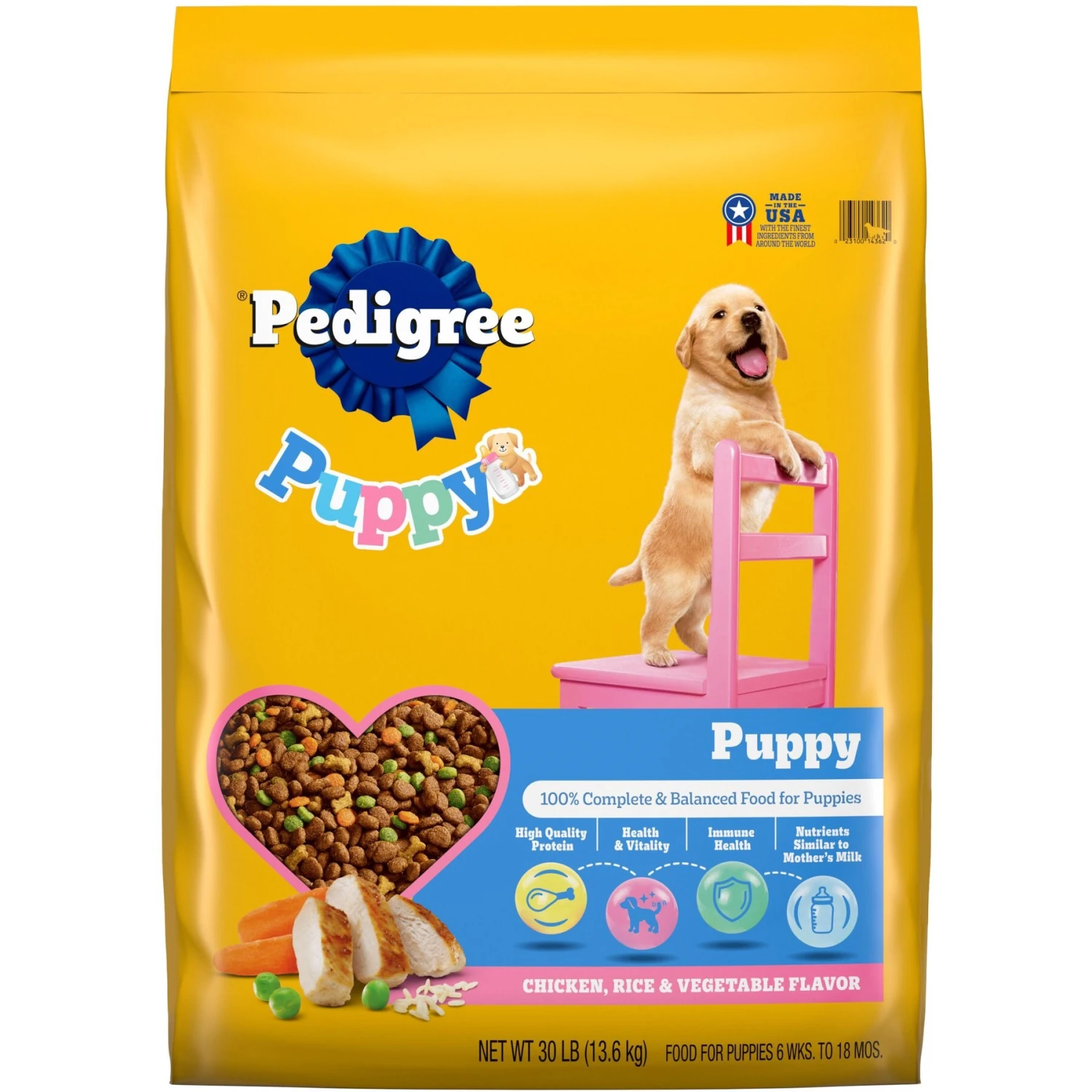 Pedigree Puppy Growth & Protection Chicken & Vegetable Flavor Dry Dog Food 3 Pedigree Puppy Growth & Protection Chicken & Vegetable Flavor Dry Dog Food