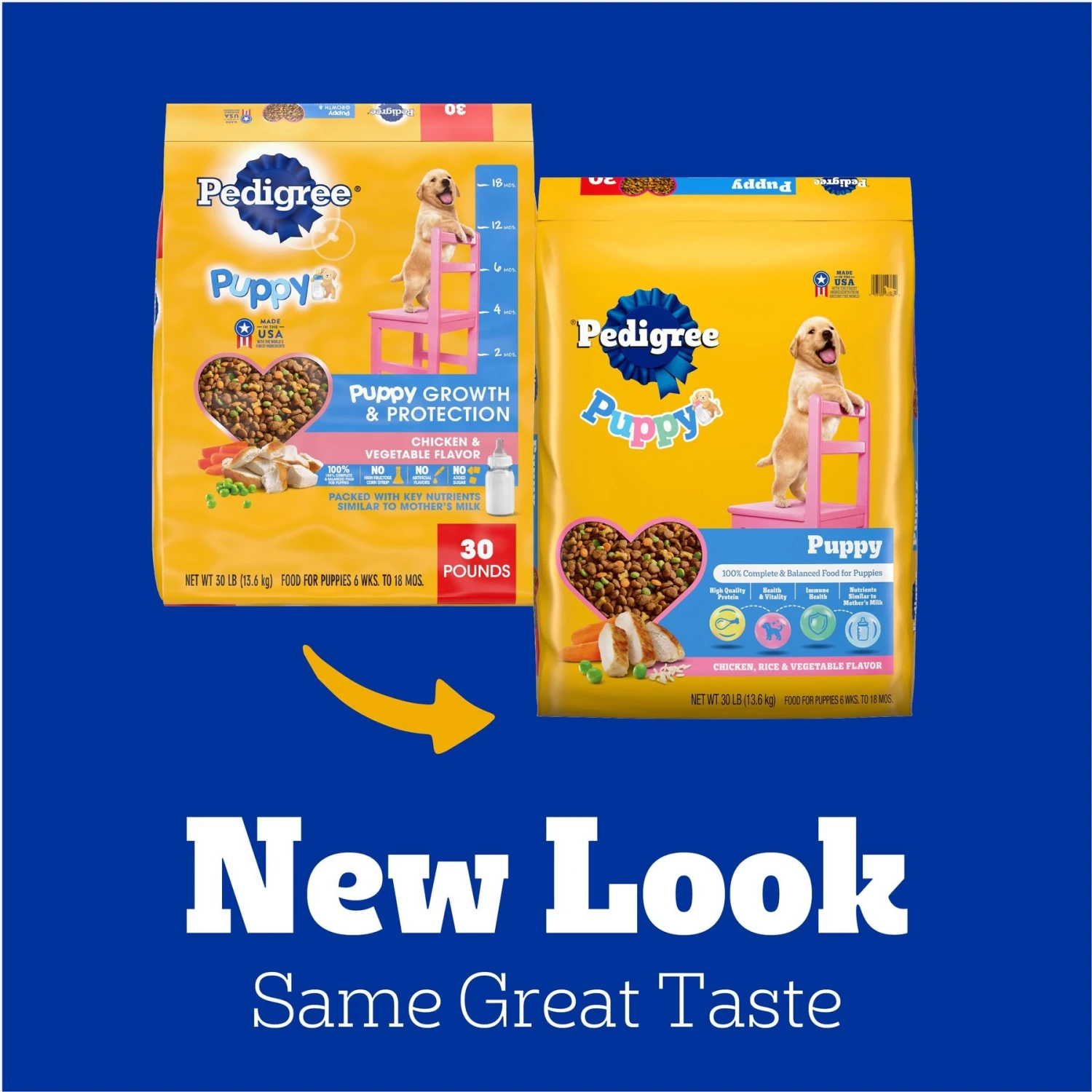 Pedigree Puppy Growth & Protection Chicken & Vegetable Flavor Dry Dog Food 5 Pedigree Puppy Growth & Protection Chicken & Vegetable Flavor Dry Dog Food - Image 3