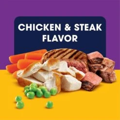 Pedigree Tender Bites Complete Nutrition Chicken & Steak Flavor Small Breed Adult Dry Dog Food -Snuggle Paws 368770 PT4. AC SS1800 V1644912152