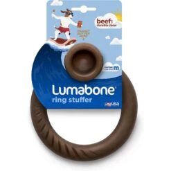 Lumabone Ring-Stuffer Beef Flavor Dog Toy 10 Lumabone Ring-Stuffer Beef Flavor Dog Toy -Snuggle Paws 370193 PT2. AC SS1800 V1646759213