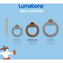 Lumabone Ring-Stuffer Beef Flavor Dog Toy 13 Lumabone Ring-Stuffer Beef Flavor Dog Toy -Snuggle Paws 370193 PT5. AC SS1800 V1646765516