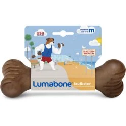 Lumabone Bulkster Bacon Flavor Dog Toy -Snuggle Paws 370197 PT2. AC SS1800 V1646759248
