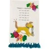 Mud Pie Funny Embroidered Today's Agenda Dog Tea Towel, Cream -Snuggle Paws 371141 MAIN. AC SS1800 V1646280126