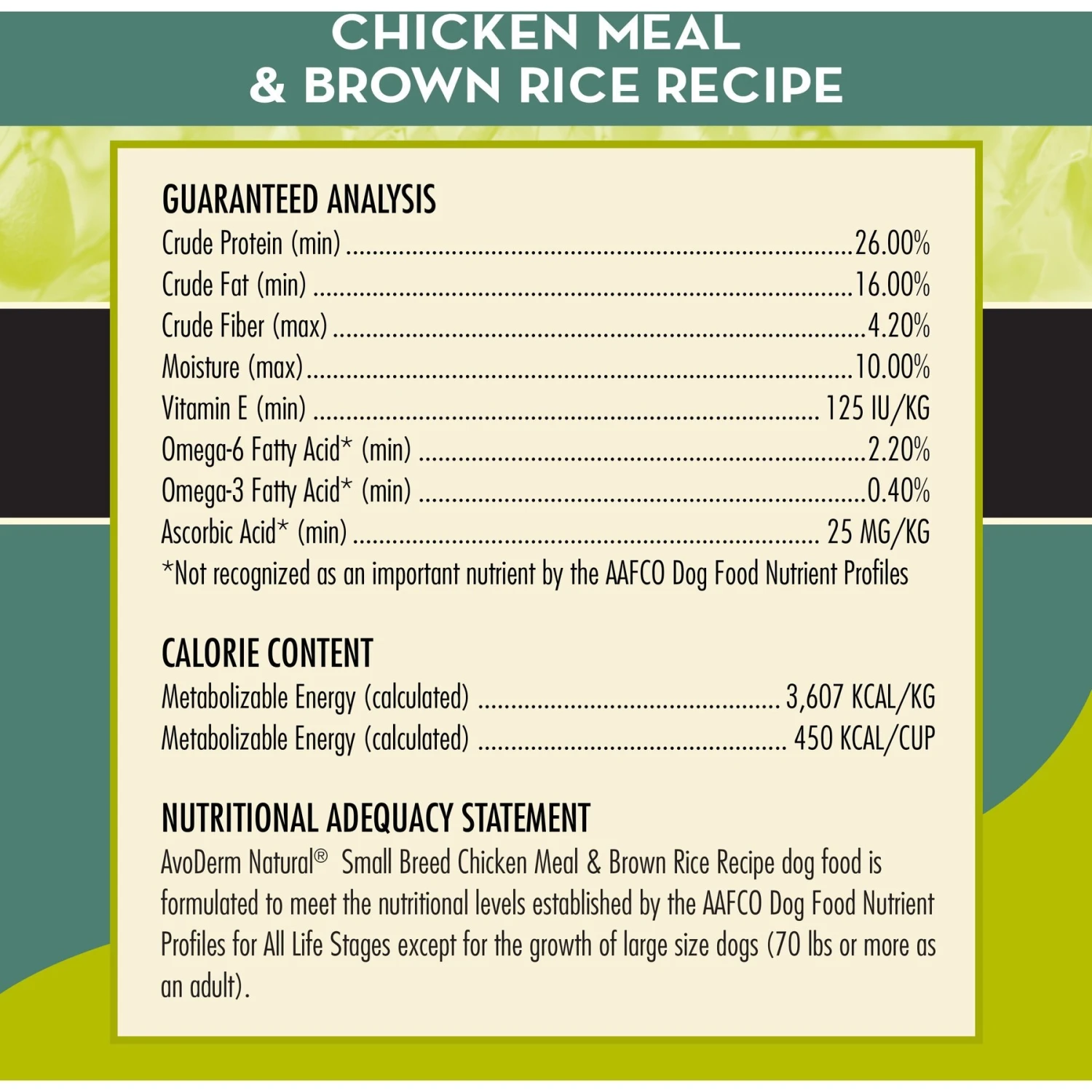 AvoDerm Chicken Meal & Brown Rice Recipe Small Breed Adult Dry Dog Food 6 AvoDerm Chicken Meal & Brown Rice Recipe Small Breed Adult Dry Dog Food - Image 4