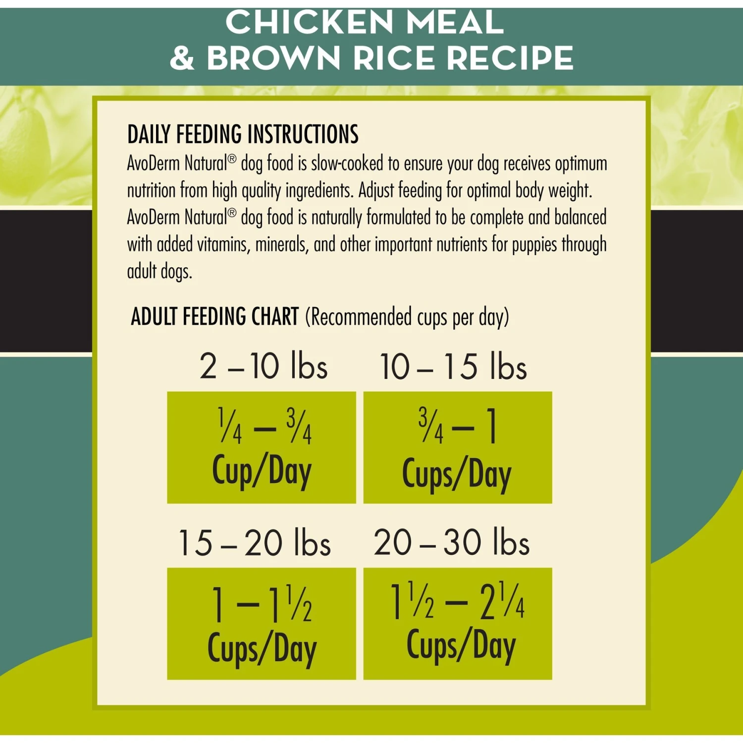 AvoDerm Chicken Meal & Brown Rice Recipe Small Breed Adult Dry Dog Food 8 AvoDerm Chicken Meal & Brown Rice Recipe Small Breed Adult Dry Dog Food - Image 6