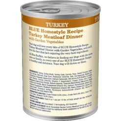 Blue Buffalo Homestyle Recipe Turkey Meatloaf Dinner With Garden Vegetables Canned Dog Food 11 Blue Buffalo Homestyle Recipe Turkey Meatloaf Dinner With Garden Vegetables Canned Dog Food -Snuggle Paws 46805 PT2. AC SS1800 V1572895124