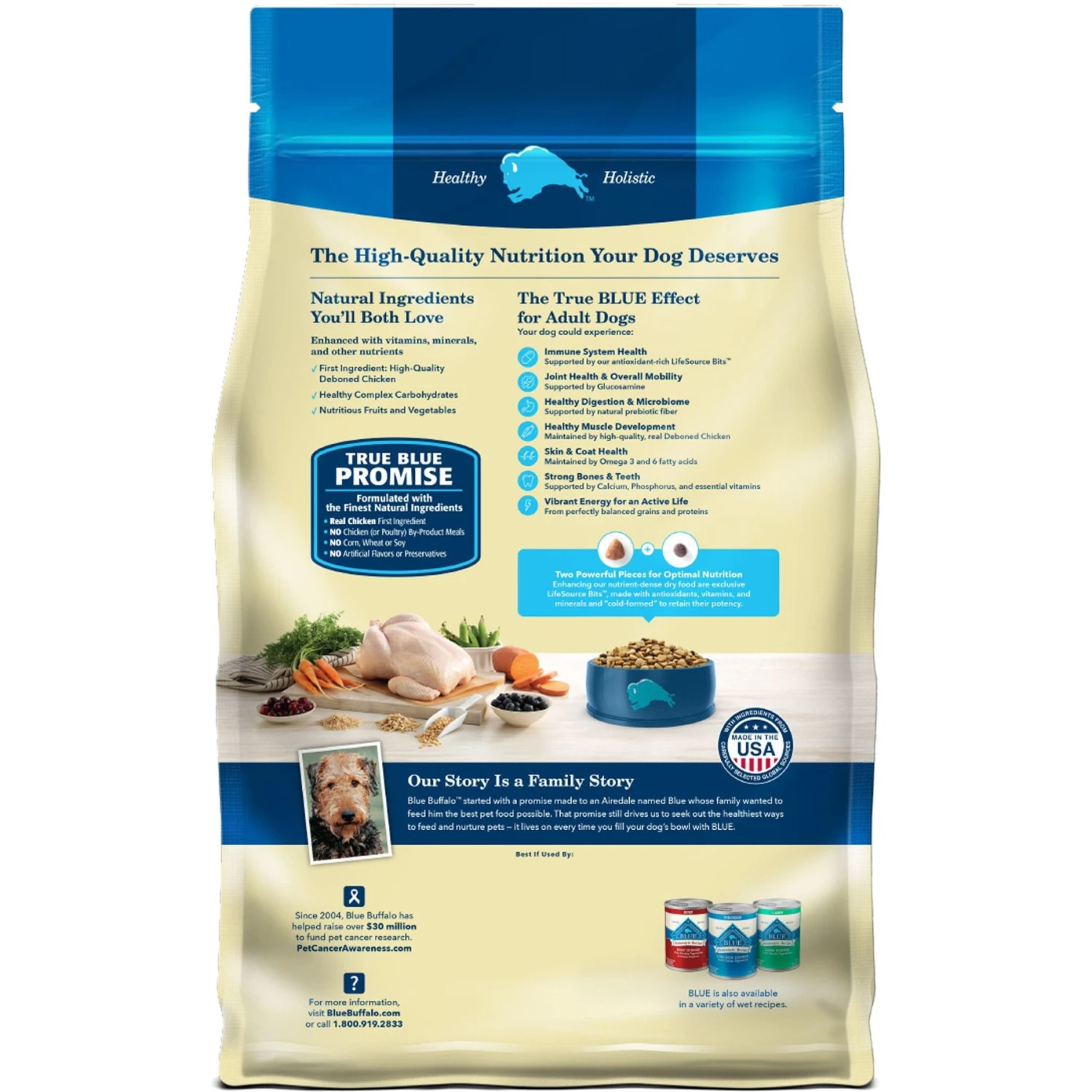 Blue Buffalo Life Protection Formula Adult Chicken & Brown Rice Recipe Dry Dog Food 4 Blue Buffalo Life Protection Formula Adult Chicken & Brown Rice Recipe Dry Dog Food - Image 2