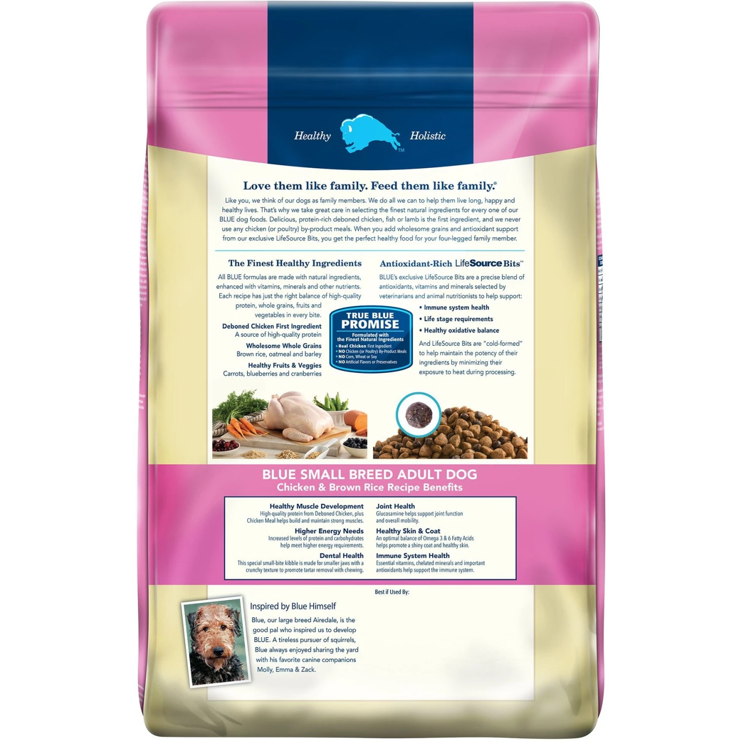 Blue Buffalo Life Protection Formula Small Breed Adult Chicken & Brown Rice Recipe Dry Dog Food 4 Blue Buffalo Life Protection Formula Small Breed Adult Chicken & Brown Rice Recipe Dry Dog Food - Image 2