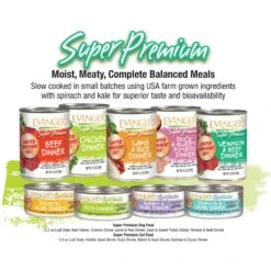 Evanger's Super Premium Beef Dinner Grain-Free Canned Dog Food -Snuggle Paws 47329 PT2. AC SS1800 V1693920102