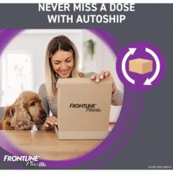 Frontline Plus Flea & Tick Spot Treatment For Large Dogs, 45-88 Lbs -Snuggle Paws 47489 PT8. AC SS1800 V1700247330