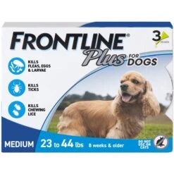 Frontline Plus Flea & Tick Spot Treatment For Medium Dogs, 23-44 Lbs