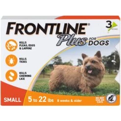 Frontline Plus Flea & Tick Spot Treatment For Small Dogs, 5-22 Lbs