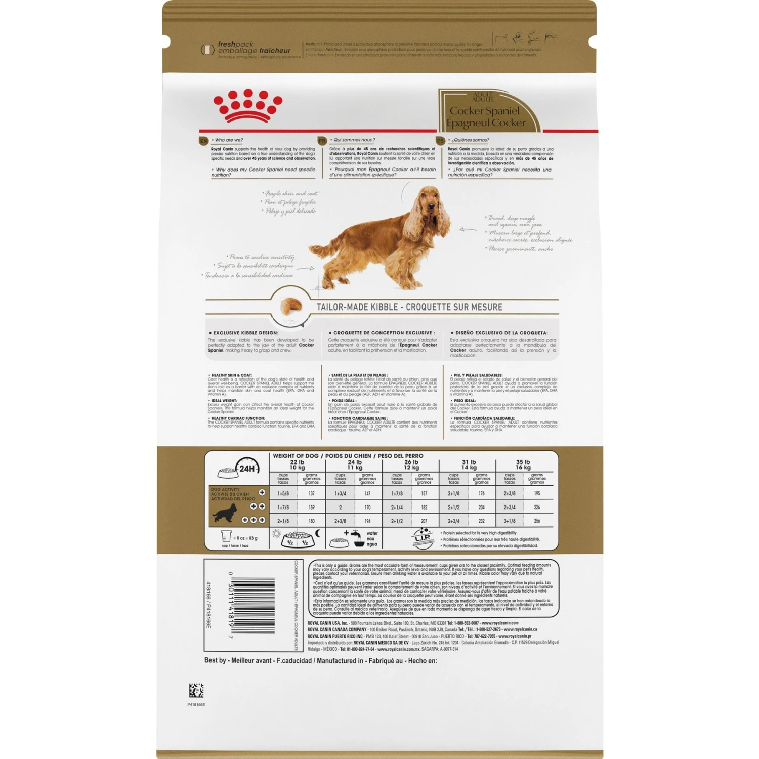 Royal Canin Breed Health Nutrition Cocker Spaniel Adult Dry Dog Food 4 Royal Canin Breed Health Nutrition Cocker Spaniel Adult Dry Dog Food - Image 2
