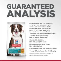 Hill's Science Diet Adult Healthy Mobility Large Breed Chicken Meal, Brown Rice & Barley Recipe Dry Dog Food -Snuggle Paws 48930 PT7. AC SS1800 V1625697066