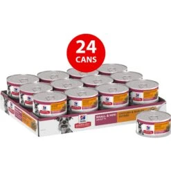 Hill's Science Diet Adult 7+ Small & Mini Chicken & Barley Entree Canned Dog Food -Snuggle Paws 48955 PT2. AC SS1800 V1692727477