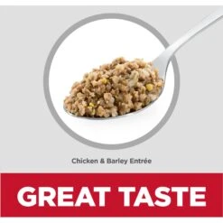 Hill's Science Diet Adult 7+ Small & Mini Chicken & Barley Entree Canned Dog Food -Snuggle Paws 48955 PT3. AC SS1800 V1692734198