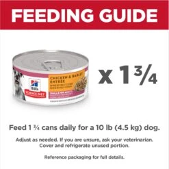 Hill's Science Diet Adult 7+ Small & Mini Chicken & Barley Entree Canned Dog Food -Snuggle Paws 48955 PT7. AC SS1800 V1692734198