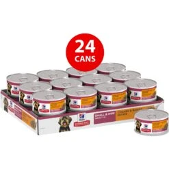 Hill's Science Diet Adult Small & Mini Chicken & Barley Entree Canned Dog Food -Snuggle Paws 48960 PT2. AC SS1800 V1692727423