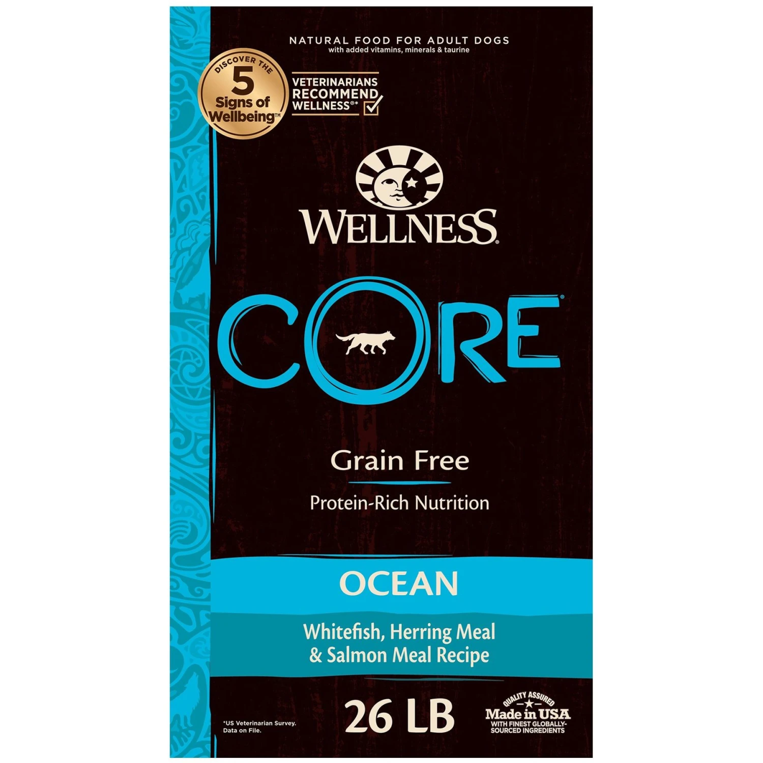 Wellness CORE Ocean Whitefish, Herring & Salmon Recipe Dry Dog Food 3 Wellness CORE Ocean Whitefish, Herring & Salmon Recipe Dry Dog Food